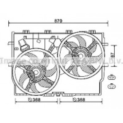 Вентилятор, охлаждение двигателя FT7586 AVA QUALITY COOLING - купить в магазине запчастей по Украине