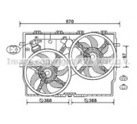 Вентилятор, охлаждение двигателя AVA QUALITY COOLING FT7587 FT7587 AVA QUALITY COOLING - купить в магазине запчастей по Украине