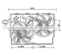 Вентилятор, охлаждение двигателя AVA QUALITY COOLING FT7588 FT7588 AVA QUALITY COOLING - купить в магазине запчастей по Украине