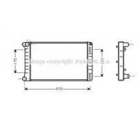 Радиатор, охлаждение двигателя AVA QUALITY COOLING FTA2210 FTA2210 AVA QUALITY COOLING - купить в магазине запчастей по Украине