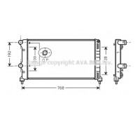 Радиатор, охлаждение двигателя AVA QUALITY COOLING FTA2250 FTA2250 AVA QUALITY COOLING - купить в магазине запчастей по Украине