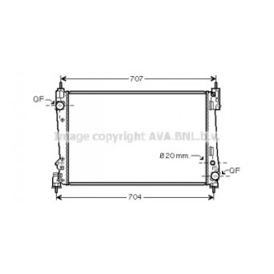 Радиатор, охлаждение двигателя FTA2401 AVA QUALITY COOLING - купить в магазине запчастей по Украине