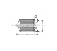 Интеркулер AVA QUALITY COOLING FTA4280 FTA4280 AVA QUALITY COOLING - купить в магазине запчастей по Украине