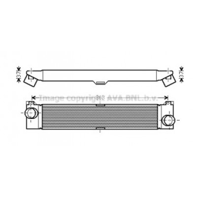 Интеркулер FTA4353 AVA QUALITY COOLING - купить в магазине запчастей по Украине