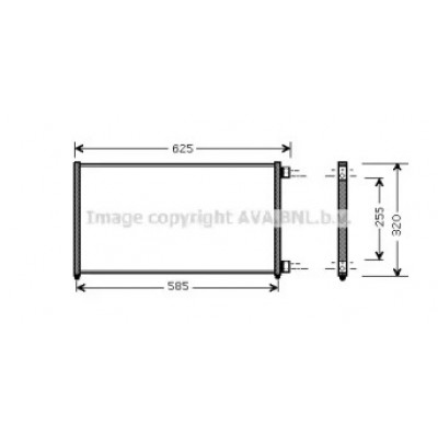 Конденсатор, кондиционер FTA5256 AVA QUALITY COOLING - купить в магазине запчастей по Украине