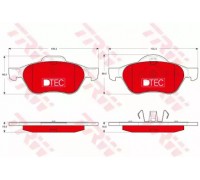 Комплект тормозных колодок, дисковый тормоз TRW GDB1540DTE GDB1540DTE TRW - купить в магазине запчастей по Украине