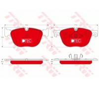 Комплект тормозных колодок, дисковый тормоз TRW GDB1726DTE GDB1726DTE TRW - купить в магазине запчастей по Украине