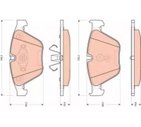 Комплект тормозных колодок, дисковый тормоз TRW GDB1729 GDB1729 TRW - купить в магазине запчастей по Украине