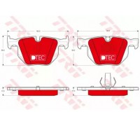 Комплект тормозных колодок, дисковый тормоз TRW GDB1730DTE GDB1730DTE TRW - купить в магазине запчастей по Украине