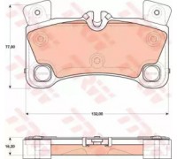 Комплект тормозных колодок, дисковый тормоз TRW GDB1775 GDB1775 TRW - купити в магазині запчастин по Україні