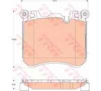 Комплект тормозных колодок, дисковый тормоз TRW GDB1826 GDB1826 TRW - купить в магазине запчастей по Украине