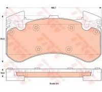 Комплект тормозных колодок, дисковый тормоз TRW GDB1911 GDB1911 TRW - купить в магазине запчастей по Украине