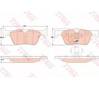 Комплект тормозных колодок, дисковый тормоз TRW GDB1919 GDB1919 TRW - купить в магазине запчастей по Украине
