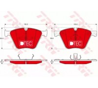 Комплект тормозных колодок, дисковый тормоз TRW GDB1964DTE GDB1964DTE TRW - купить в магазине запчастей по Украине