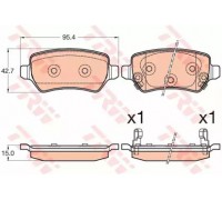 Комплект тормозных колодок, дисковый тормоз TRW GDB3585 GDB3585 TRW - купить в магазине запчастей по Украине