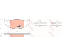 Комплект тормозных колодок, дисковый тормоз TRW GDB463 GDB463 TRW - купить в магазине запчастей по Украине