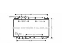 Радиатор, охлаждение двигателя AVA QUALITY COOLING HD2192 HD2192 AVA QUALITY COOLING - купить в магазине запчастей по Украине