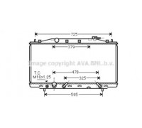 Радиатор, охлаждение двигателя AVA QUALITY COOLING HD2224 HD2224 AVA QUALITY COOLING - купить в магазине запчастей по Украине