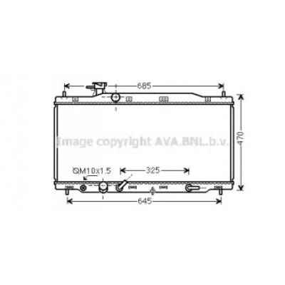Радиатор, охлаждение двигателя HD2226 AVA QUALITY COOLING - купить в магазине запчастей по Украине
