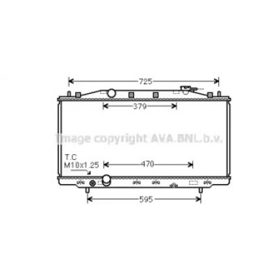 Радиатор, охлаждение двигателя HD2284 AVA QUALITY COOLING - купить в магазине запчастей по Украине