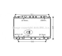 Радиатор, охлаждение двигателя AVA QUALITY COOLING HD2300 HD2300 AVA QUALITY COOLING - купить в магазине запчастей по Украине