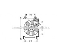 Вентилятор, охлаждение двигателя AVA QUALITY COOLING HD7526 HD7526 AVA QUALITY COOLING - купить в магазине запчастей по Украине