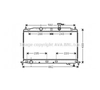 Радиатор, охлаждение двигателя AVA QUALITY COOLING HY2188 HY2188 AVA QUALITY COOLING - купить в магазине запчастей по Украине