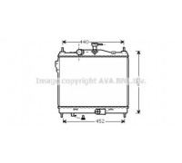 Радиатор, охлаждение двигателя AVA QUALITY COOLING HY2205 HY2205 AVA QUALITY COOLING - купить в магазине запчастей по Украине