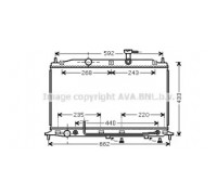 Радиатор, охлаждение двигателя AVA QUALITY COOLING HY2252 HY2252 AVA QUALITY COOLING - купить в магазине запчастей по Украине