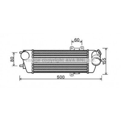 Интеркулер HY4227 AVA QUALITY COOLING - купить в магазине запчастей по Украине