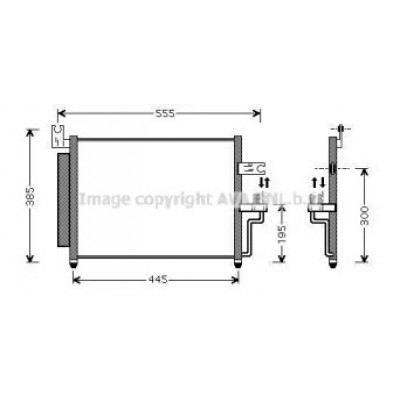 Конденсатор, кондиционер HY5081D AVA QUALITY COOLING - купить в магазине запчастей по Украине