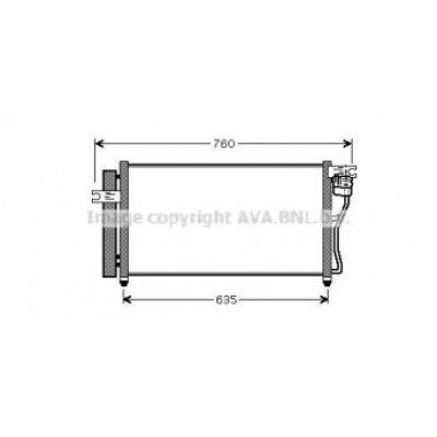 Конденсатор, кондиционер HY5178D AVA QUALITY COOLING - купить в магазине запчастей по Украине