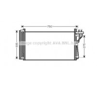 Конденсатор, кондиционер AVA QUALITY COOLING HY5184D HY5184D AVA QUALITY COOLING - купить в магазине запчастей по Украине