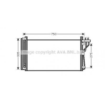 Конденсатор, кондиционер HY5184D AVA QUALITY COOLING - купить в магазине запчастей по Украине