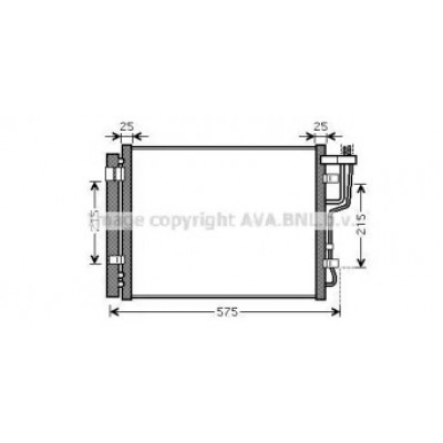 Конденсатор, кондиционер HY5189D AVA QUALITY COOLING - купить в магазине запчастей по Украине