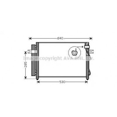 Конденсатор, кондиционер HY5195D AVA QUALITY COOLING - купить в магазине запчастей по Украине
