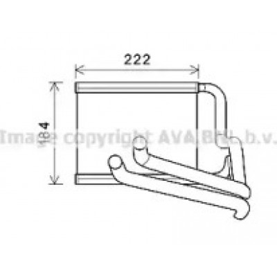 Теплообменник, отопление салона HY6236 AVA QUALITY COOLING - купить в магазине запчастей по Украине