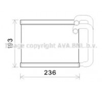 Теплообменник, отопление салона AVA QUALITY COOLING HY6391 HY6391 AVA QUALITY COOLING - купить в магазине запчастей по Украине