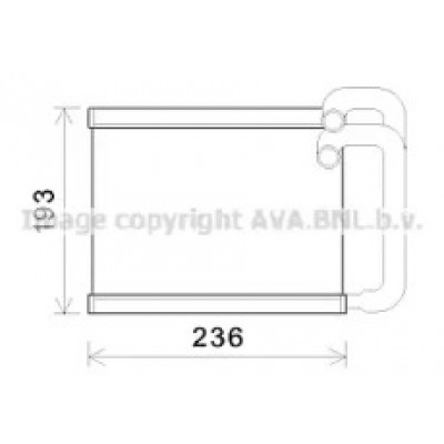 Теплообменник, отопление салона HY6391 AVA QUALITY COOLING - купить в магазине запчастей по Украине