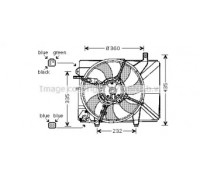 Вентилятор, охлаждение двигателя AVA QUALITY COOLING HY7511 HY7511 AVA QUALITY COOLING - купить в магазине запчастей по Украине