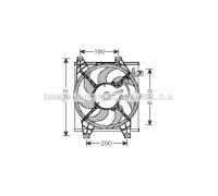 Вентилятор, охлаждение двигателя AVA QUALITY COOLING HY7524 HY7524 AVA QUALITY COOLING - купить в магазине запчастей по Украине