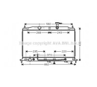 Радиатор, охлаждение двигателя AVA QUALITY COOLING HYA2177 HYA2177 AVA QUALITY COOLING - купить в магазине запчастей по Украине