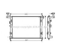 Радиатор, охлаждение двигателя AVA QUALITY COOLING HYA2179 HYA2179 AVA QUALITY COOLING - купить в магазине запчастей по Украине