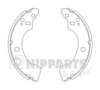 Комплект тормозных колодок NIPPARTS J3501053 J3501053 NIPPARTS - купить в магазине запчастей по Украине
