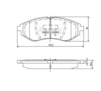 Комплект тормозных колодок, дисковый тормоз NIPPARTS J3600911 J3600911 NIPPARTS - купить в магазине запчастей по Украине