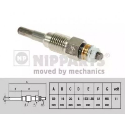 Свеча накаливания J5715013 NIPPARTS - купить в магазине запчастей по Украине