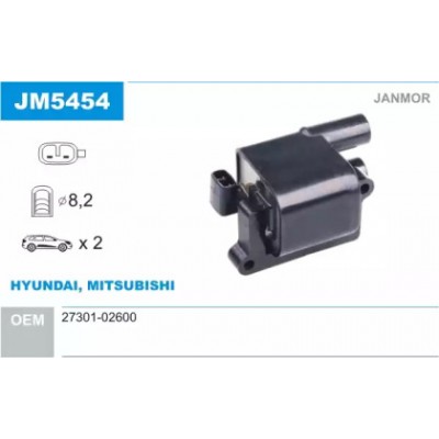 Катушка зажигания JM5454 JANMOR - купить в магазине запчастей по Украине