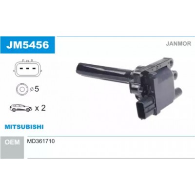 Катушка зажигания JM5456 JANMOR - купить в магазине запчастей по Украине