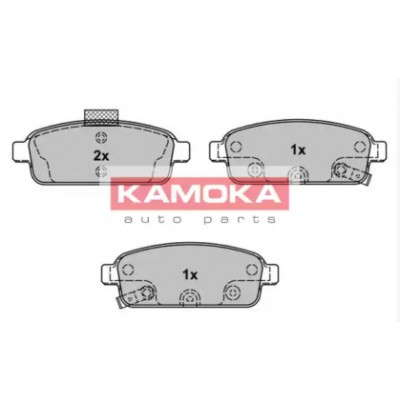 Комплект тормозных колодок, дисковый тормоз JQ101147 KAMOKA - купить в магазине запчастей по Украине