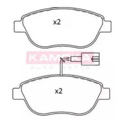 Комплект тормозных колодок, дисковый тормоз JQ101283 KAMOKA - купить в магазине запчастей по Украине